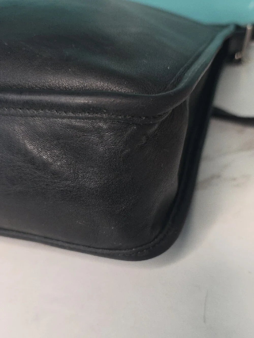 Vintage Y2KCOACH Andrea Slim Bucket Bag Black Leather